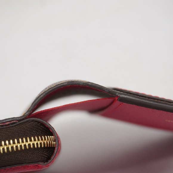 Louis Vuitton Wallet Damier Portefeuille Lou N60500 Red Ebene Ladies - Picture 6 of 15